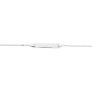 Gravurarmband Anker 750/18 K Weissgold 1.0mm - 14cm