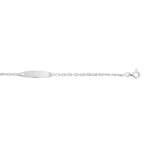 Gravurarmband Anker 925 Silber rhodiniert 2.2mm