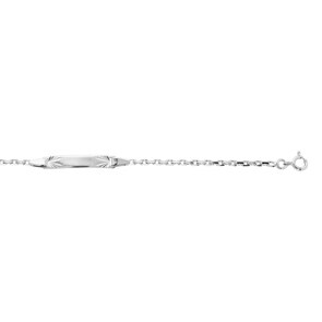 Gravurarmband Anker 925 Silber rhodiniert 2.3mm