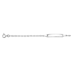 Gravurarmband Anker 925 Silber rhodiniert 2.3mm