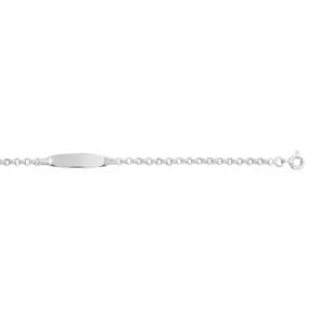 Gravurarmband Anker 925 Silber rhodiniert 2.7mm