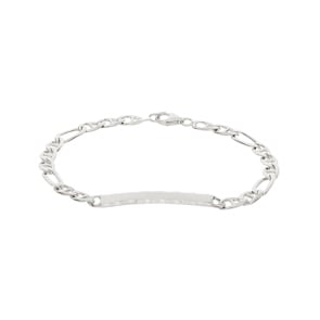 Gravurarmband Fantasie 925 Silber rhodiniert 4.6mm