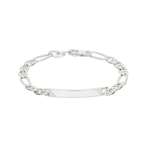 Bracelet fantaisie à graver Argent 925 rhodié 5.7mm