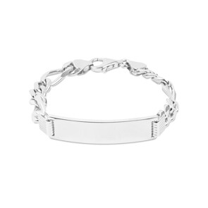 Gravurarmband Figaro 925 Silber 7.8mm