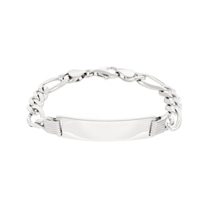 Bracelet figaro à graver argent 925 7.8mm