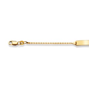 Gravurarmband / ID-Bracelet 750/18 K Gelbgold 1.3 mm