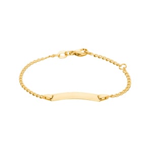 Gravurarmband / ID-Bracelet 750/18 K Gelbgold 1.8 mm