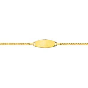 Gravurarmband / ID-Bracelet 750/18 K Gelbgold 1.9 mm