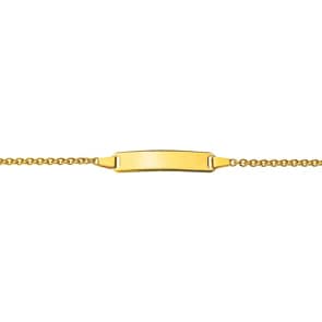 Gravurarmband / ID-Bracelet 750/18 K Gelbgold 1.9 mm