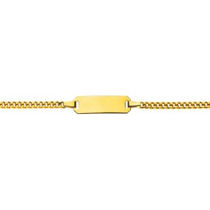 Gravurarmband / ID-Bracelet 750/18 K Gelbgold 2.1 mm