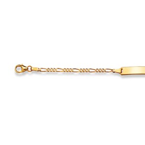 Gravurarmband / ID-Bracelet 750/18 K Gelbgold 2.4 mm