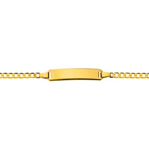 Gravurarmband / ID-Bracelet 750/18 K Gelbgold 2.4 mm