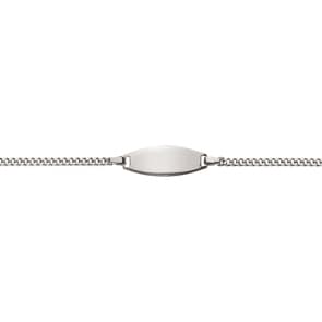 Gravurarmband / ID-Bracelet 750/18 K Weissgold 1.9 mm