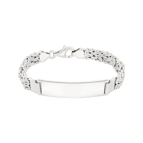 Bracelet royal à graver argent 925 8.0mm