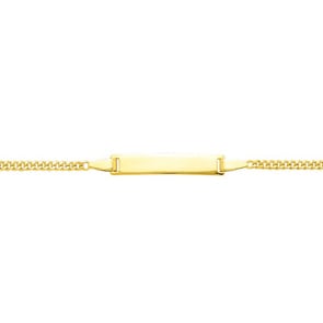 Gravurarmband Panzer 750/18 K Gelbgold 1.8mm - 14cm