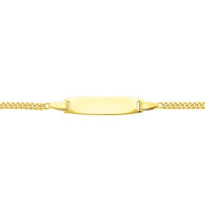 Gravurarmband Panzer 750/18 K Gelbgold 1.9mm - 14cm