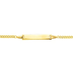Gravurarmband Panzer 750/18 K Gelbgold 2.1mm - 14cm