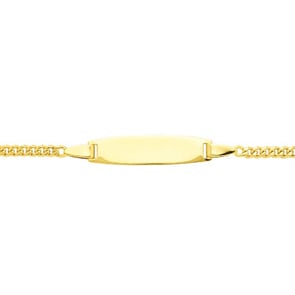 Gravurarmband Panzer 750/18 K Gelbgold 2.2mm - 14cm