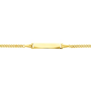 Gravurarmband Panzer 750/18 K Gelbgold 2.4mm - 14cm