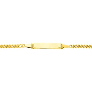 Gravurarmband Panzer 750/18 K Gelbgold 2.8mm - 14cm