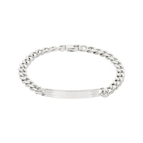 Bracelet gourmette à graver Argent 925 rhodié 5.0mm