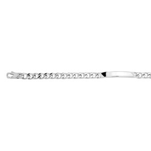 Bracelet gourmette à graver Argent 925 rhodié 5.5mm