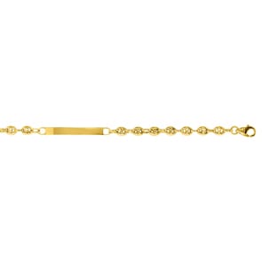 Gravurarmband Schiffsanker 375/9 K Gelbgold halbmassiv 5.0mm