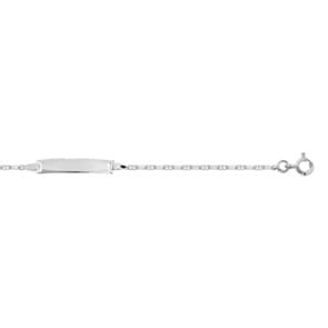Gravurarmband Schiffsanker 925 Silber rhodiniert 1.6mm