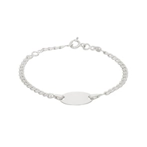 Gravurarmband Schiffsanker 925 Silber rhodiniert 2.3mm