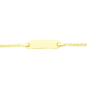Gravurarmband Stäbchenpanzer 750/18 K Gelbgold 1.7mm - 13cm