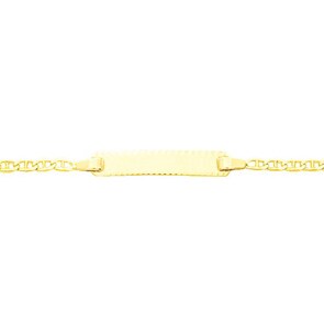 Gravurarmband Stäbchenpanzer 750/18 K Gelbgold 2.0mm - 13cm