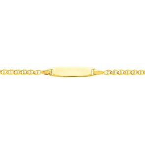 Gravurarmband Stäbchenpanzer 750/18 K Gelbgold 2.8mm - 14cm