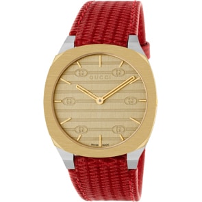 Gucci 25H Rot 34mm