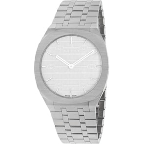 Gucci 25H Silbrig 38mm