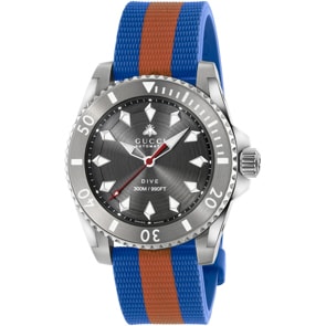 Gucci Dive L Automatic Blau / Orange