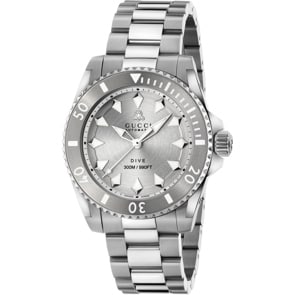 Gucci Dive L Automatic Silber