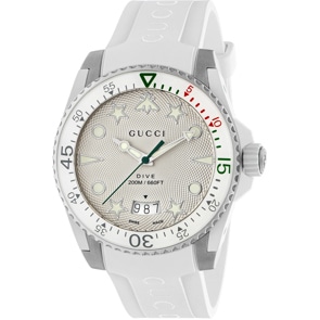 Gucci Dive L Silicone blanc
