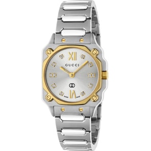 Gucci G-Flat Diamonds Two-tone 24mm