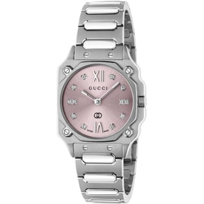 Gucci G-Flat Diamonds Rosa 24mm