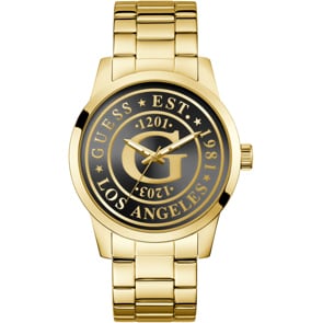 Guess Collegiate G Goldig / Schwarz