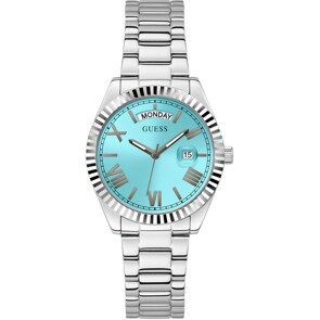 Guess Luna Day Date Aquamarin 