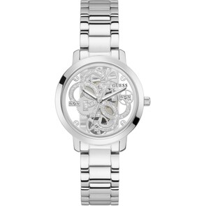 Guess Quattro Clear Silver