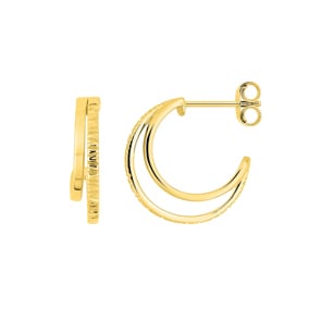 Halbcreolen 750/18 K Gelbgold Ø 15mm