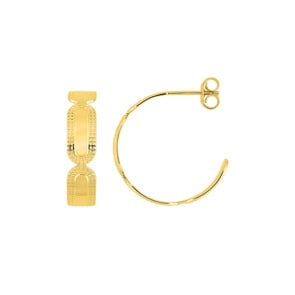 Halbcreolen 750/18 K Gelbgold Ø 20mm
