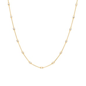 Halskette 750/18 K Gelbgold, Discoballs