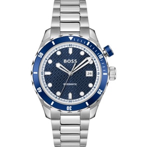 Hugo Boss Bossmatic Date Silver / Blue