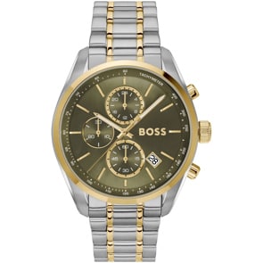 Hugo Boss Grand Prix Chronograph Bicolor / Grün