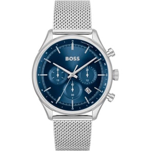 Hugo Boss Gregor Chronograph Silbrig / Blau