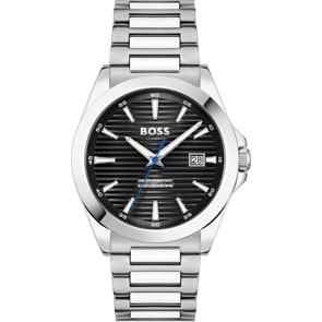 Hugo Boss Strike Date Silbrig / Schwarz