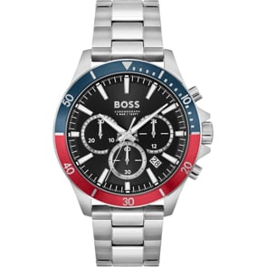 Hugo Boss Troper Chronograph Silbrig / Schwarz
